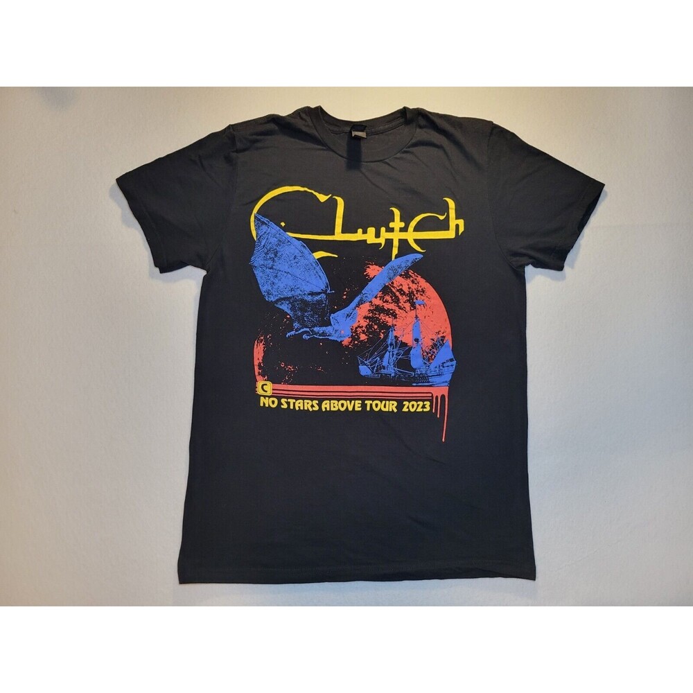 Clutch No Stars Above Tour 2023 Double‎ Sided Rock Band Black T-Shirt Mens M